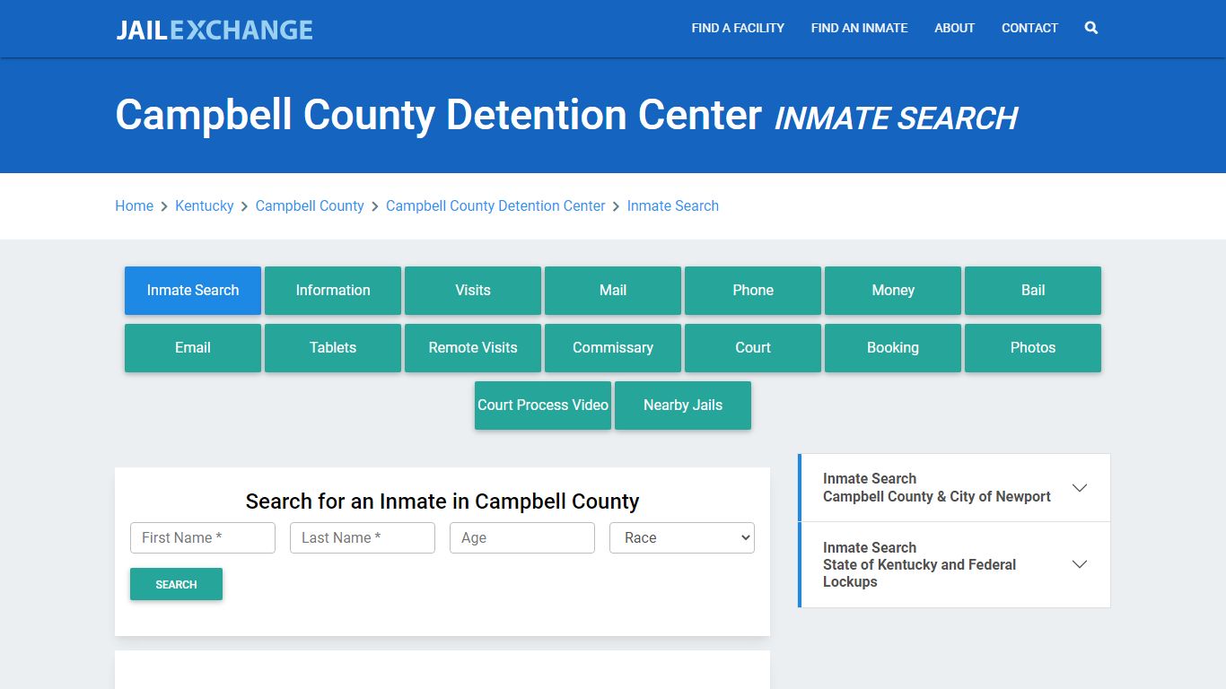 Campbell County Detention Center Inmate Search - Jail Exchange